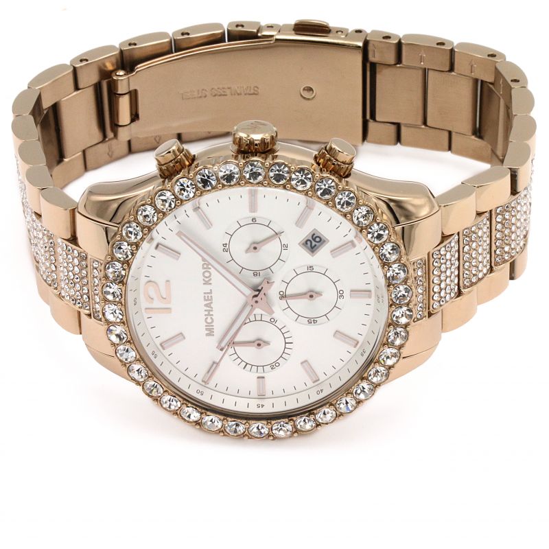 Michael Kors Layton Pavé Rose Gold Ladies Watch MK6791