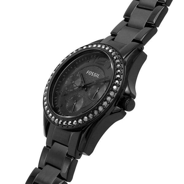 Fossil Rilry Chronograph Quartz Black Dial Ladies Watch ES4519