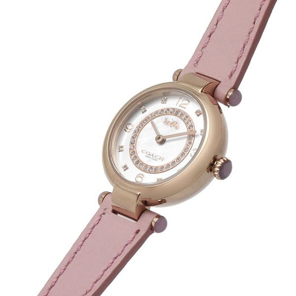 Coach Cary Mother Of Pearl Dial Pink Leather Strap Women's Watch 14503896 - Big Daddy Watches #2