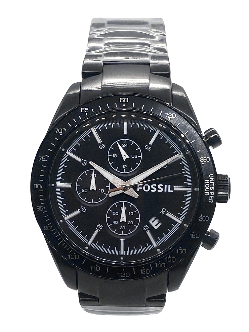 Fossil Black Stainless Steel Men's Watch BQ2067
