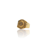 Big Daddy Mandala Gold Ring