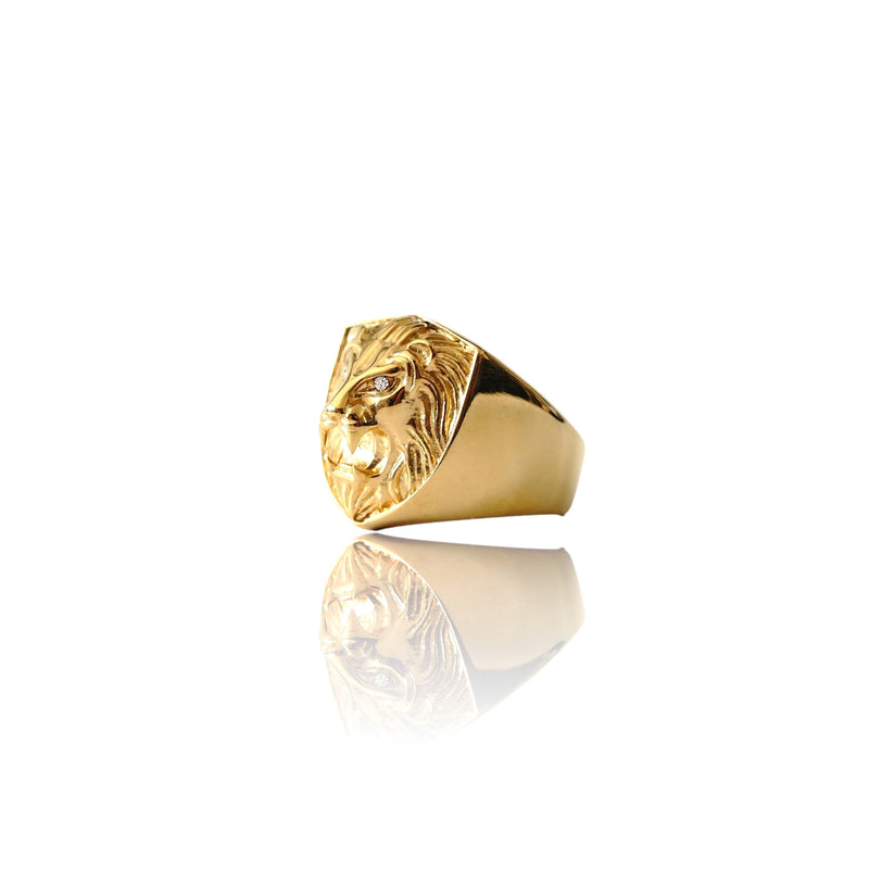 Big Daddy Lion Head Gold Ring