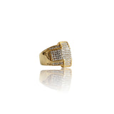 Big Daddy Bling Cross Gold Ring