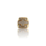 Big Daddy Iced Out Cross Gold Ring