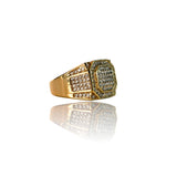 Big Daddy Iced Out Crystal Gold Ring