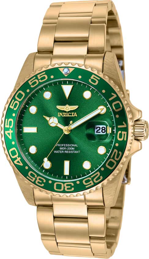 Invicta Pro Diver Quartz Green Dial Watch 36543