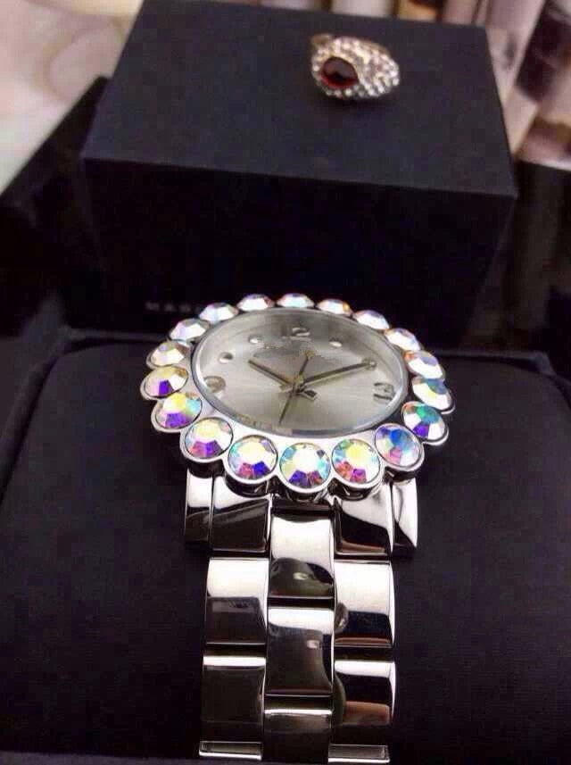 Marc By Marc Jacobs Amy Silver Women's Steel Glitz Watch MBM3222 - Big Daddy Watches #3