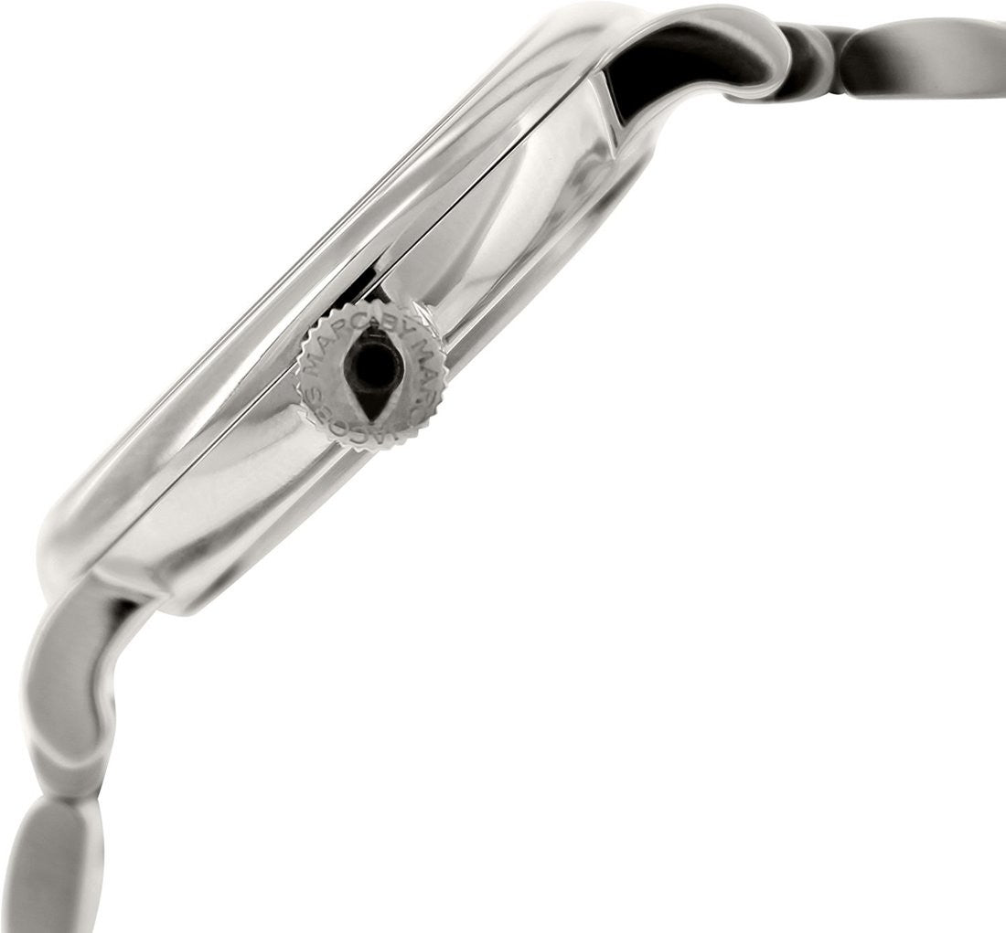 Marc Jacobs Baker Pink Dial Silver-Tone 36mm Ladies Watch MBM3280 - Big Daddy Watches