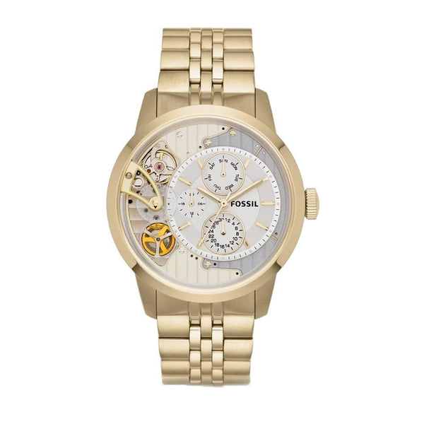 Fossil Multi-Function Exposed Gold Tone Men's Watch ME1137