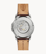 Fossil Grant Automatic Beige Skeleton Dial Men's Watch ME3099