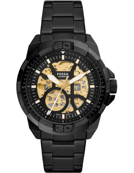 Fossil Bronson Automatic Black Stainless Steel Men's Watch ME3217