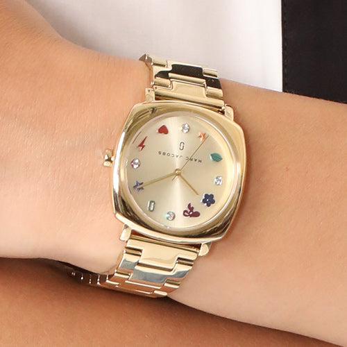 Marc Jacobs Mandy Gold Tone Dial Ladies Watch MJ3549