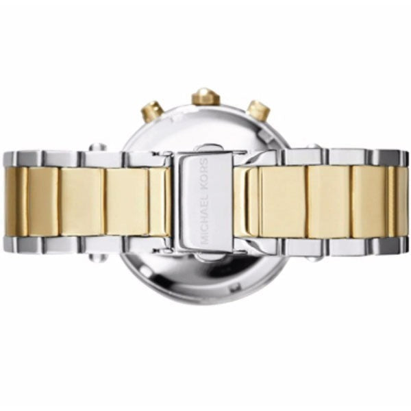 Michael Kors Parker Chronograph Pink Dial Gold Ladies Watch MK6140