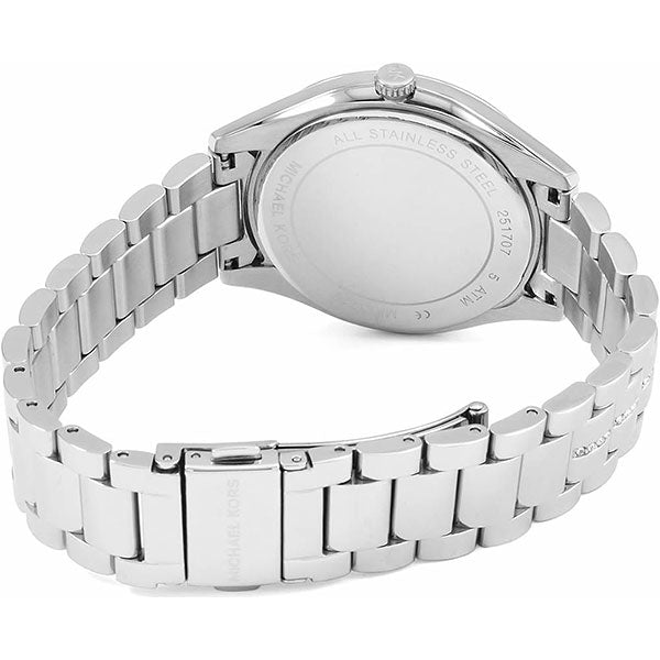 Michael Kors Lauryn Quartz Crystal Silver Dial Ladies Watch MK3718