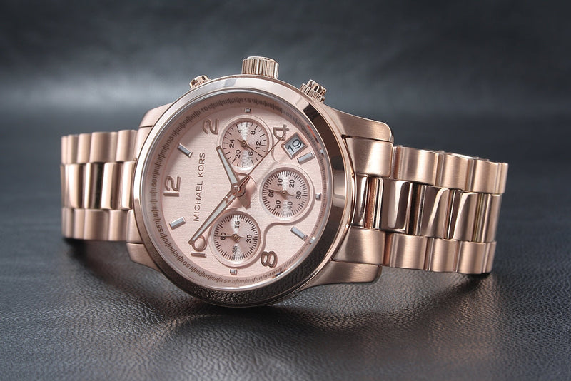 Michael Kors Runway Chronograph Rose Gold Women's Watch MK5128