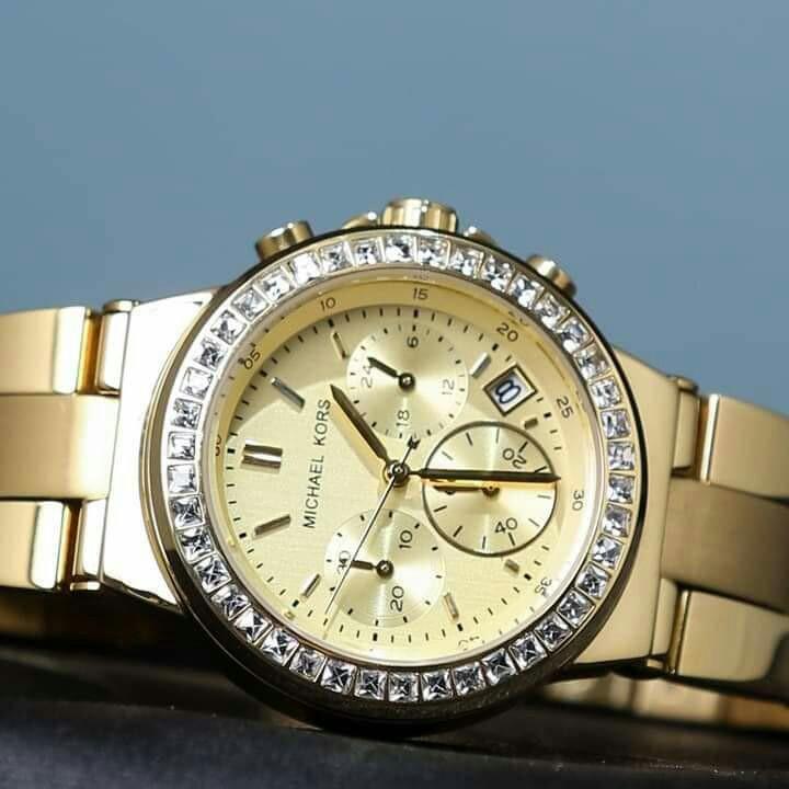 Michael Kors Dylan Chronograph Gold Ladies Watch MK5623