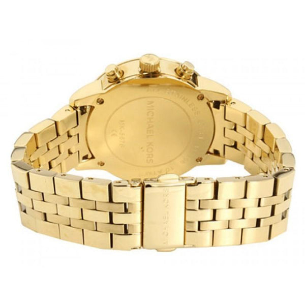 Michael Kors Runway Chronograph Dial Gold-tone Ladies Watch MK5698