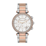 Michael Kors Parker Two-Tone Glitz Chronograph Dial Ladies Watch MK5820