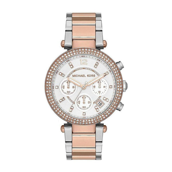 Michael Kors Parker Two-Tone Glitz Chronograph Dial Ladies Watch MK5820