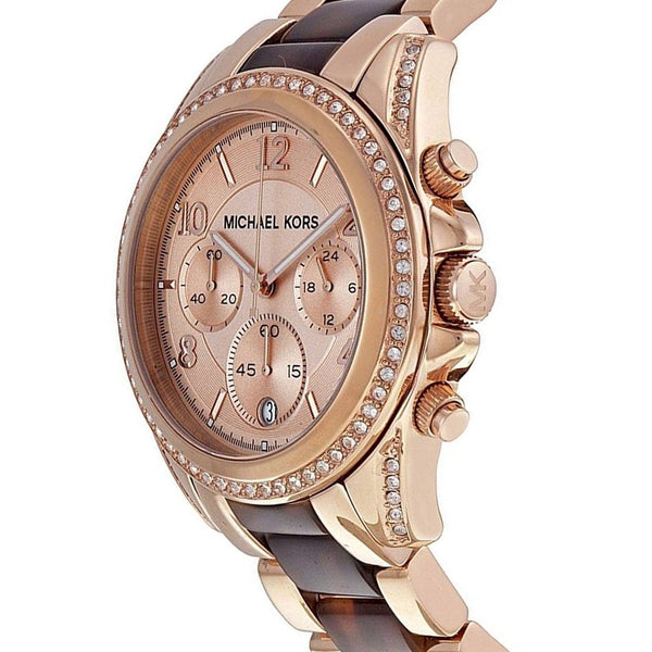 Michael Kors Blair Chronograph Dial Rose Gold Watch MK5859