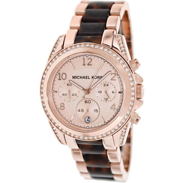 Michael Kors Blair Chronograph Dial Rose Gold Watch MK5859