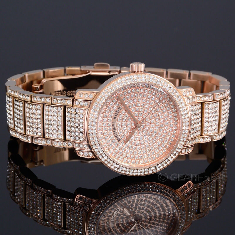 Michael Kors Darci Pave Crystal Rose Gold Women's Watch MK6548