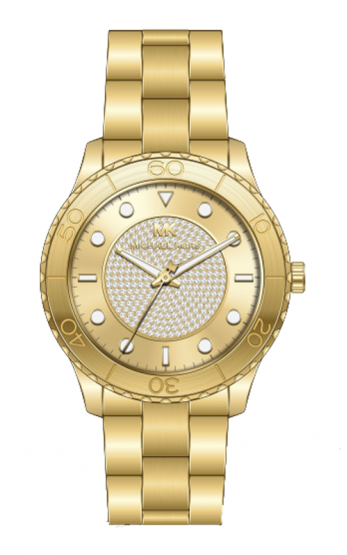 Michael Kors Runway Quartz Gold Dial Ladies Watch MK6911