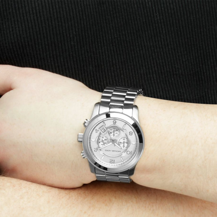 Michael Kors Runway Chronograph Silver Men's Watch MK8086