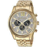 Michael Kors Lexington Chrono Diamond All Gold Men's Watch MK8494