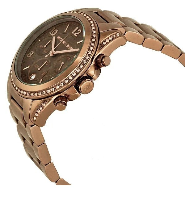 Michael Kors Blair Chronograph Expresso Dial Ladies Watch MK5614