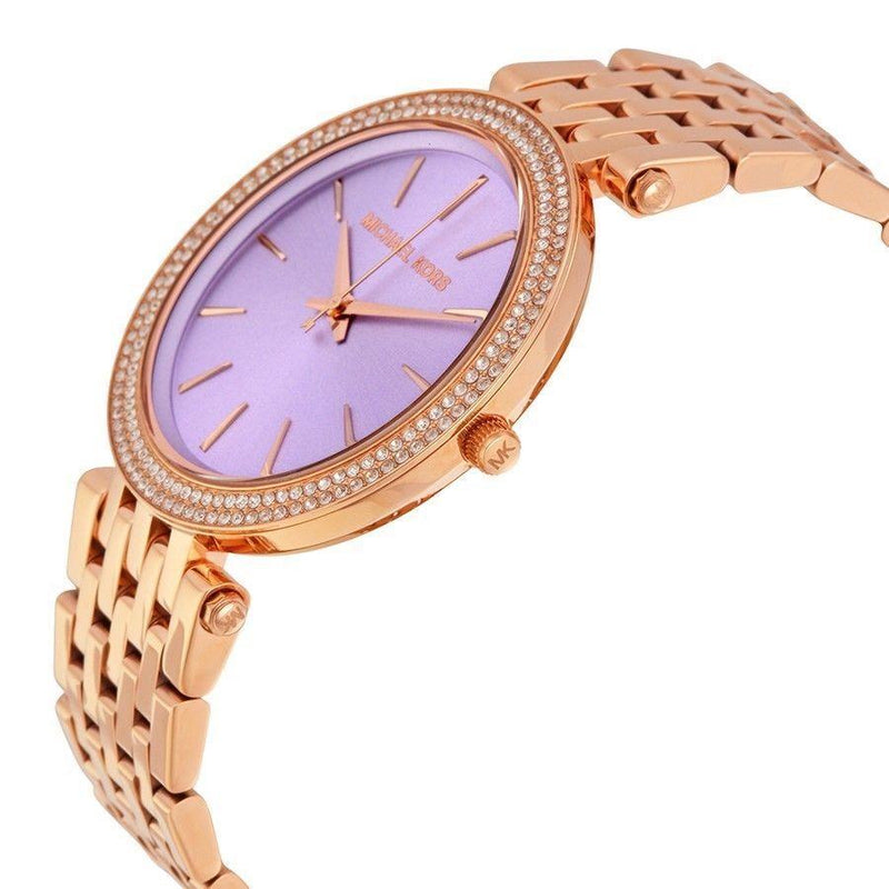 Michael Kors Darci Crystal Paved Rose Gold Ladies Watch MK3400
