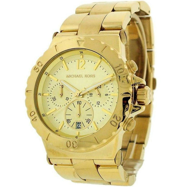 Michael Kors Bel Aire Chronograph Gold-tone Dial Unisex Watch MK5463 Water resistance: 100 meters / 330 feet Movement: Quartz  