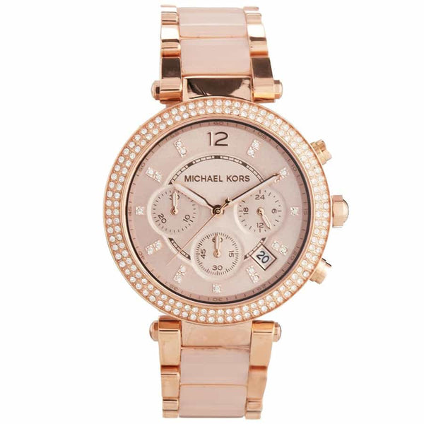 Michael Kors Parker Chronograph Blush Rose Gold Ladies Watch MK5896