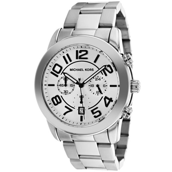 Michael Kors Mercer Chronograph Silver Dial Men's Watch MK8290 Water resistance: 100 meters / 330 feet Movement: Quartz  