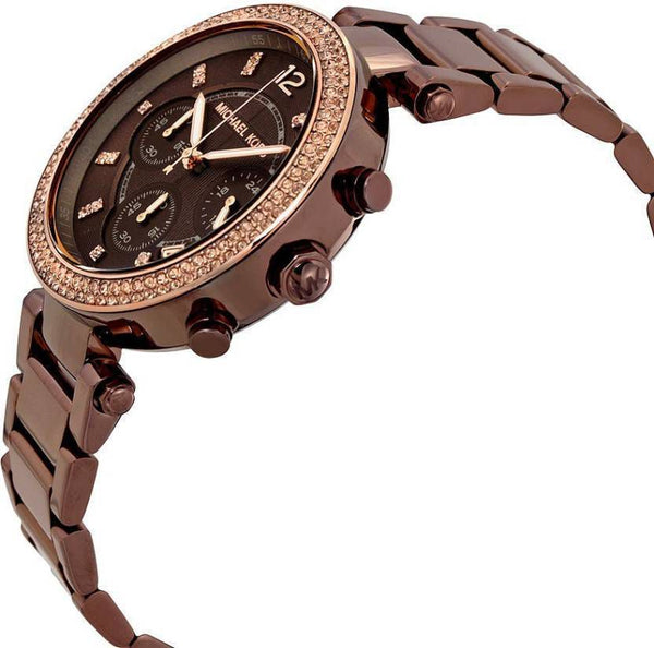 Michael Kors Parker Chronograph Chocolate Ladies Watch MK5578