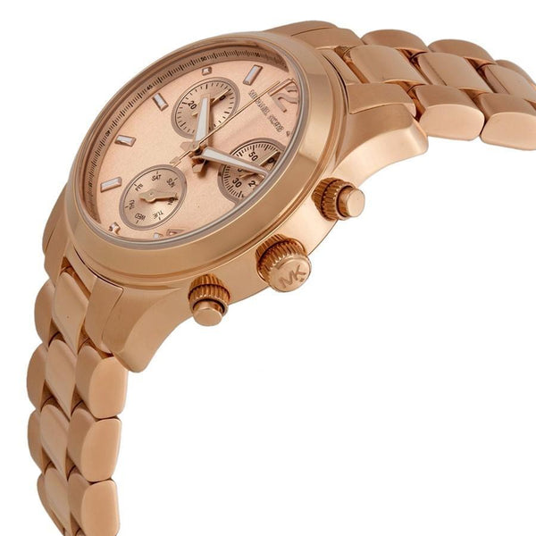 Michael Kors Runway Chronograph Rose Gold Ladies Watch MK5430