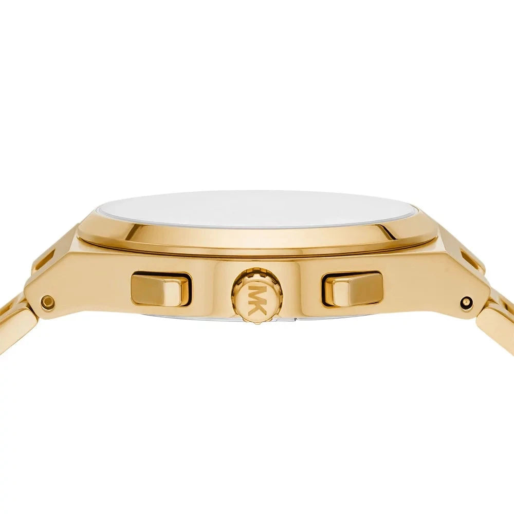 Michael Kors Oversized Lennox Chronograph Gold-Tone Men's Watch - MK9120