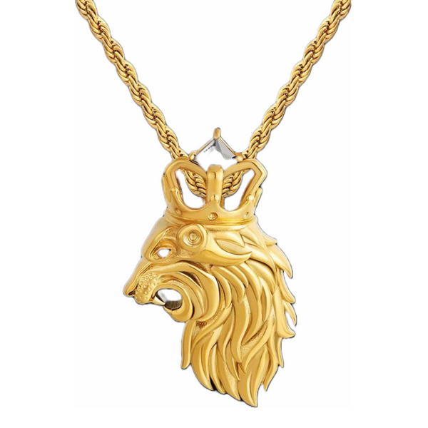 Big Daddy Side Crown Lion Pendant