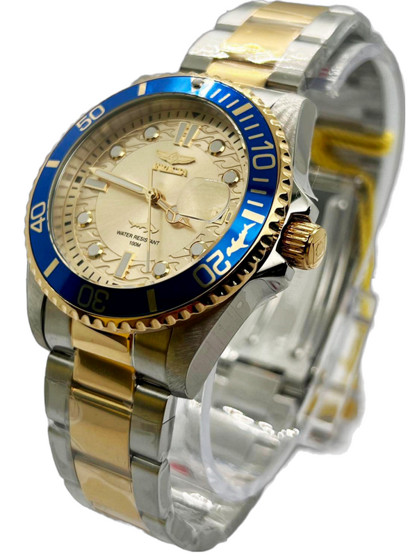 Invicta Pro Diver Quartz Gold Dial Watch 30482