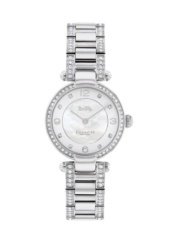 Coach Cary Crystal Silver 26mm Women's Watch  14503837 - Big Daddy Watches