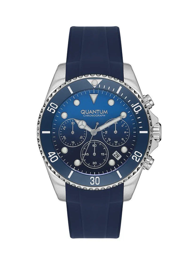 Quantum Men's Blue Dial Chronograph Watch – PWG1099.399