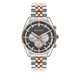 Quantum Men's Rose Gold Dual Time Gun Dial Watch – PWG987.550