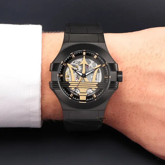 Maserati Potenza Automatic Black Dial Men's Watch R8821108036
