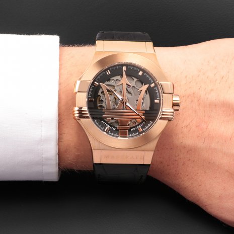 Maserati Potenza Automatic Black Skeleton Dial Men's Watch R8821108039