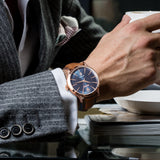 Maserati Epoca Blue Dial Leather Strap Men's Watch R8851118001