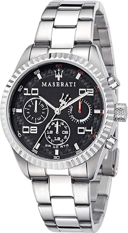 Maserati Chronograph Black Dial Stainless Men's Watch R8853100012