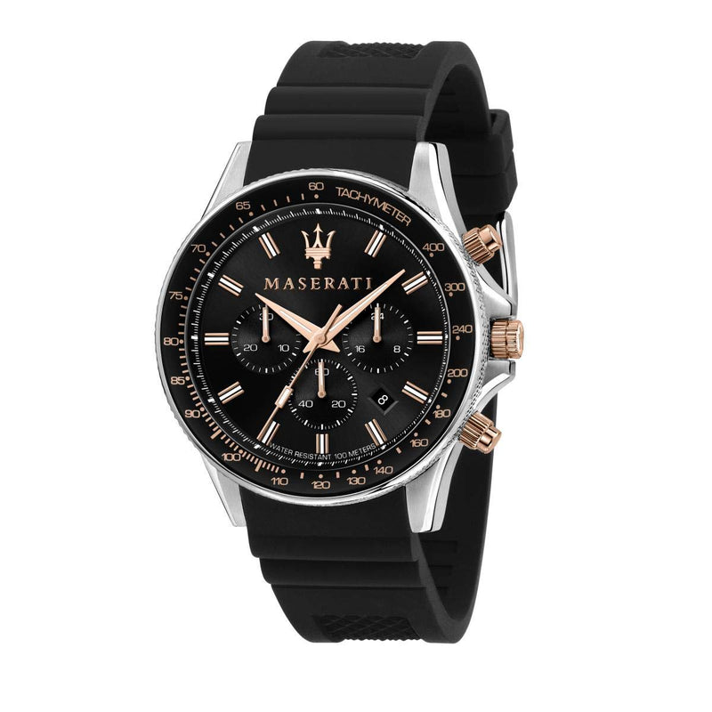 Maserati Sfida Analog Black Dial Men's Watch R8871640002