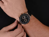 Maserati Black Leather Quartz Fashion Men's Watch R8871642001