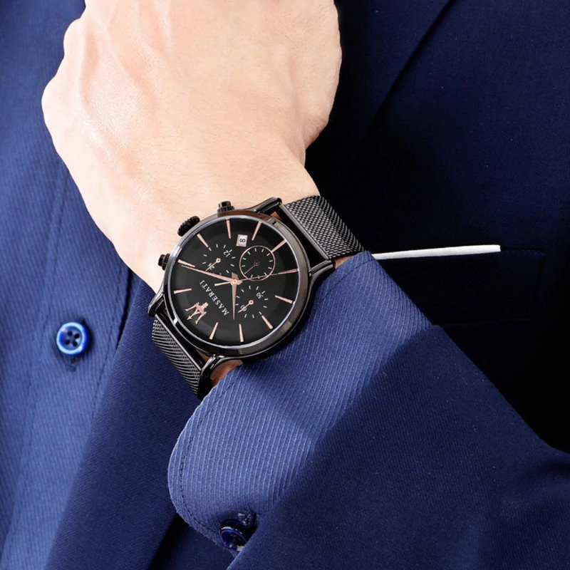Maserati Epoca Chronograph Black Dial Men's Watch R8873618006