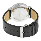 Skagen Hagen Silver Dial Black Leather Strap Watch SKW6274